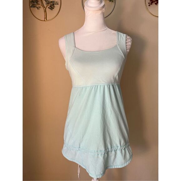 Lululemon Run: Chase Me Tank in Aquamarine Size 4 - Picture 1 of 9